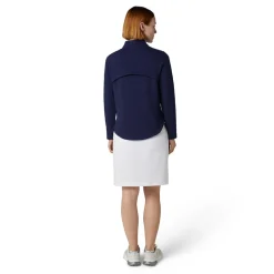 1/2 Zip Quilted Knit Sininen