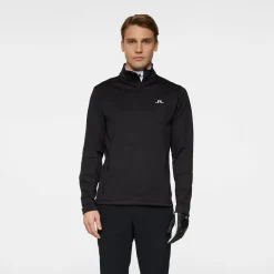 Aerial Quarter Zip Mid Layer Musta