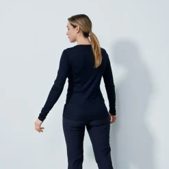 Ancona Ls Round Neck Sininen