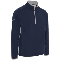 Blocked LS 1/4 Zip Pullover Sininen