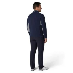 Blocked LS 1/4 Zip Pullover Sininen