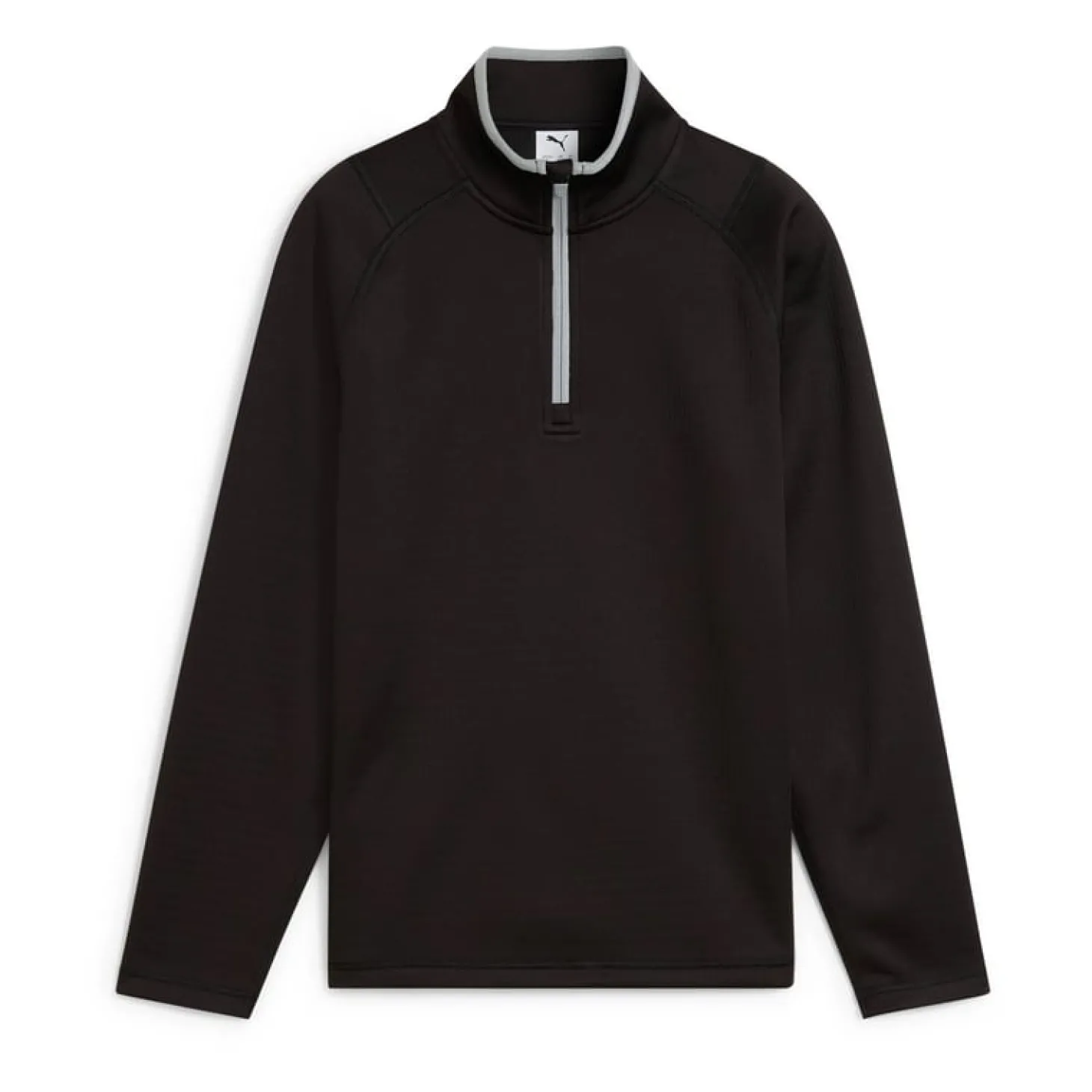 Boys Waffle Fleece 1/4 Zip Musta