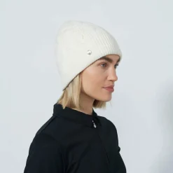 Cable Knit Hat Valkoinen