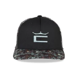 Camo Crown C Snapback Cap Musta