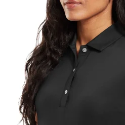 Cap Sleeve Lisle Musta