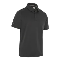 Chev Twill Jacquard Polo Musta
