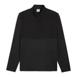 Cloudspun Tech Hybrid 1/2 Zip Musta