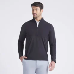 Cloudspun Tech Hybrid 1/2 Zip Musta