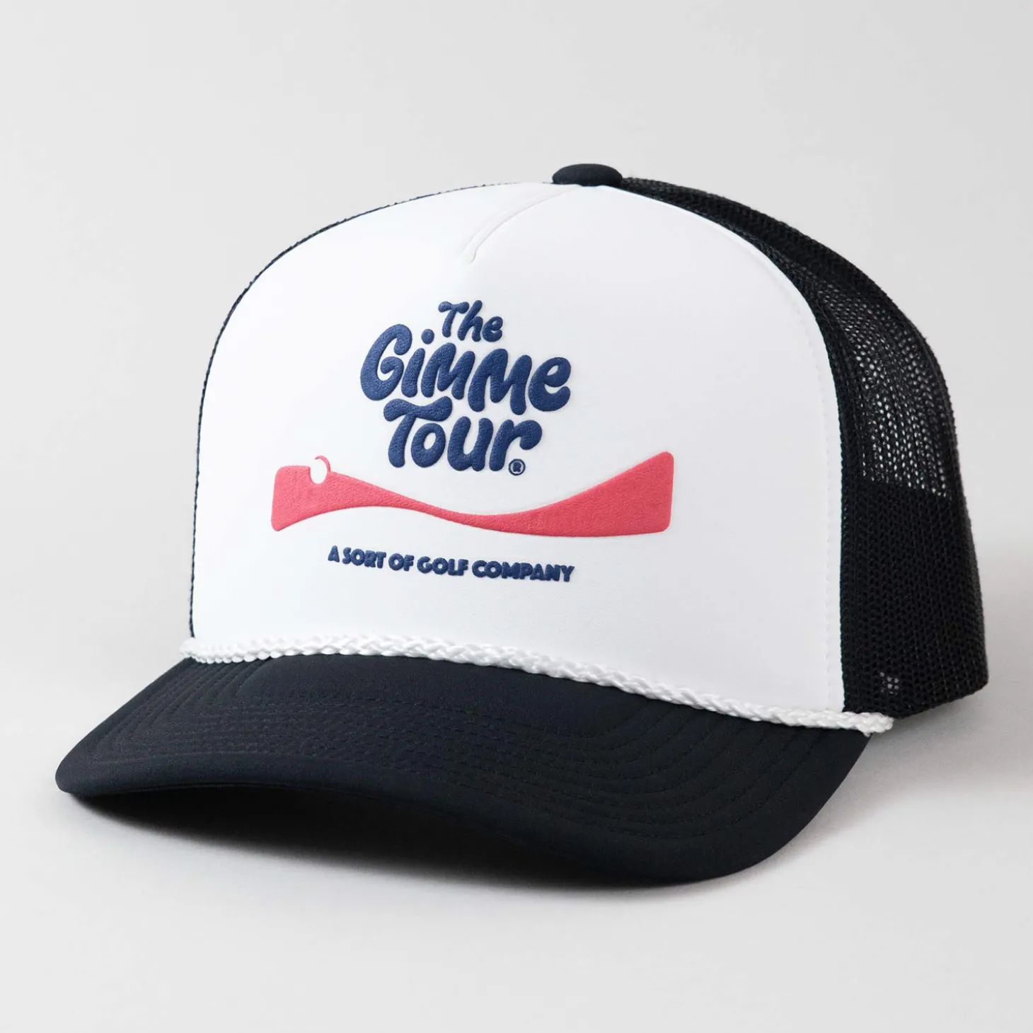 Coke Flakes Trucker Musta Valkoinen