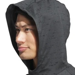 Core Print Hoodie Musta