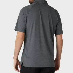 Emea Ss Ventilated Jacquard Polo Musta