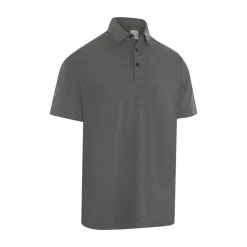 Emea Ss Ventilated Jacquard Polo Musta