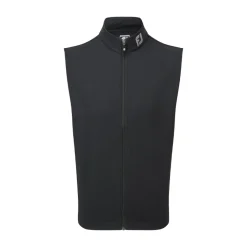 Full-Zip Knit Vest Musta