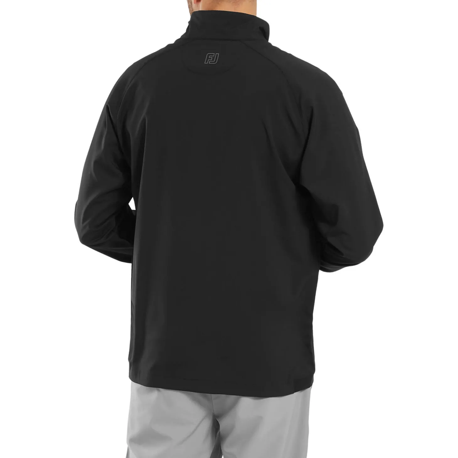 Full-Zip Zephyr Windshirt Musta
