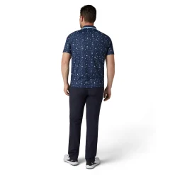 Golf Collection Print Polo Sininen