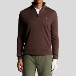 Golf Quarter Zip Merino Jumper Roosa