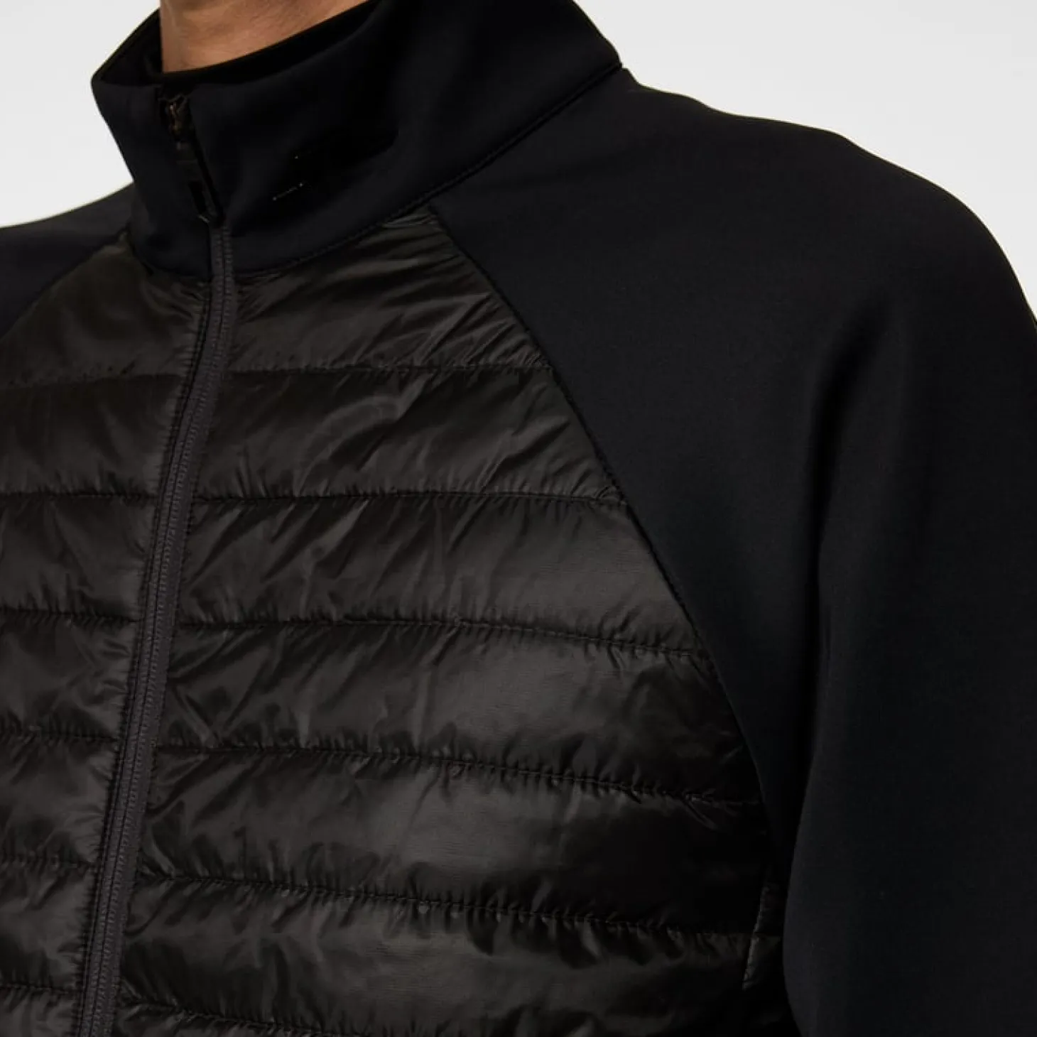 Hayden Quilt Hybrid Jacket Musta