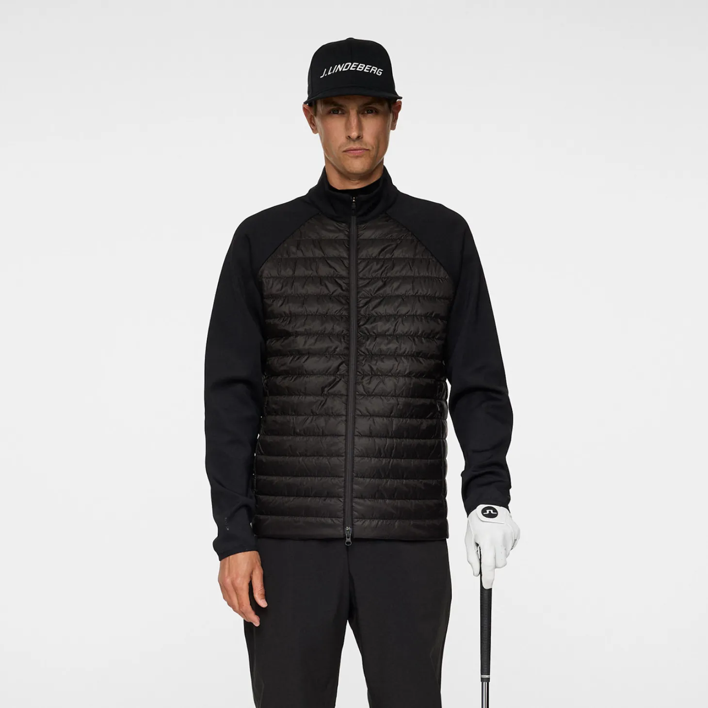 Hayden Quilt Hybrid Jacket Musta