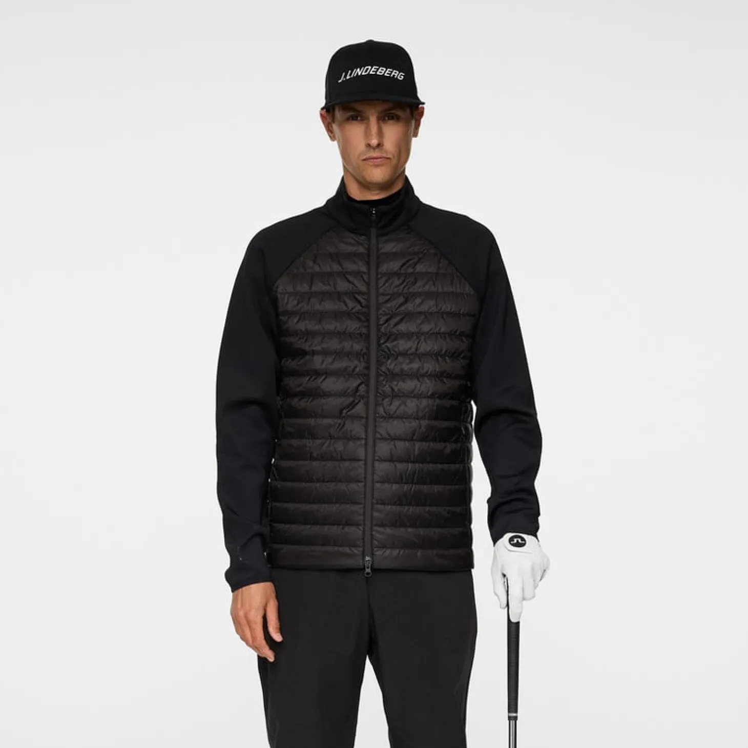 Hayden Quilt Hybrid Jacket Musta