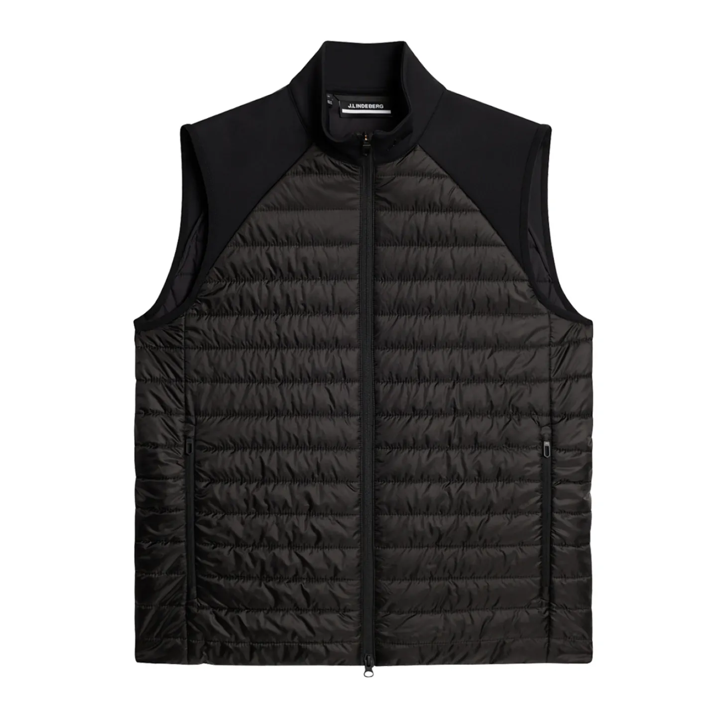 Hayden Quilt Hybrid Vest Musta