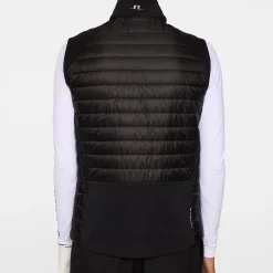 Hayden Quilt Hybrid Vest Musta