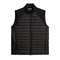 Hayden Quilt Hybrid Vest Musta
