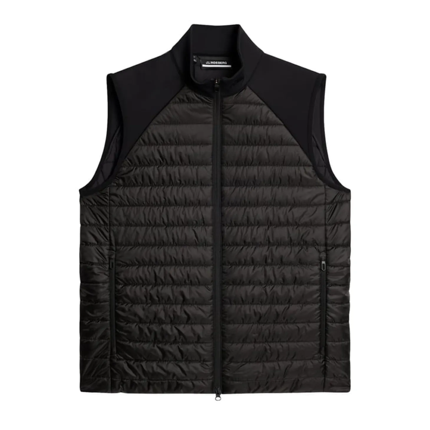Hayden Quilt Hybrid Vest Musta