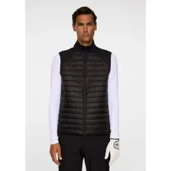 Hayden Quilt Hybrid Vest Musta