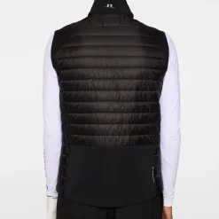 Hayden Quilt Hybrid Vest Musta