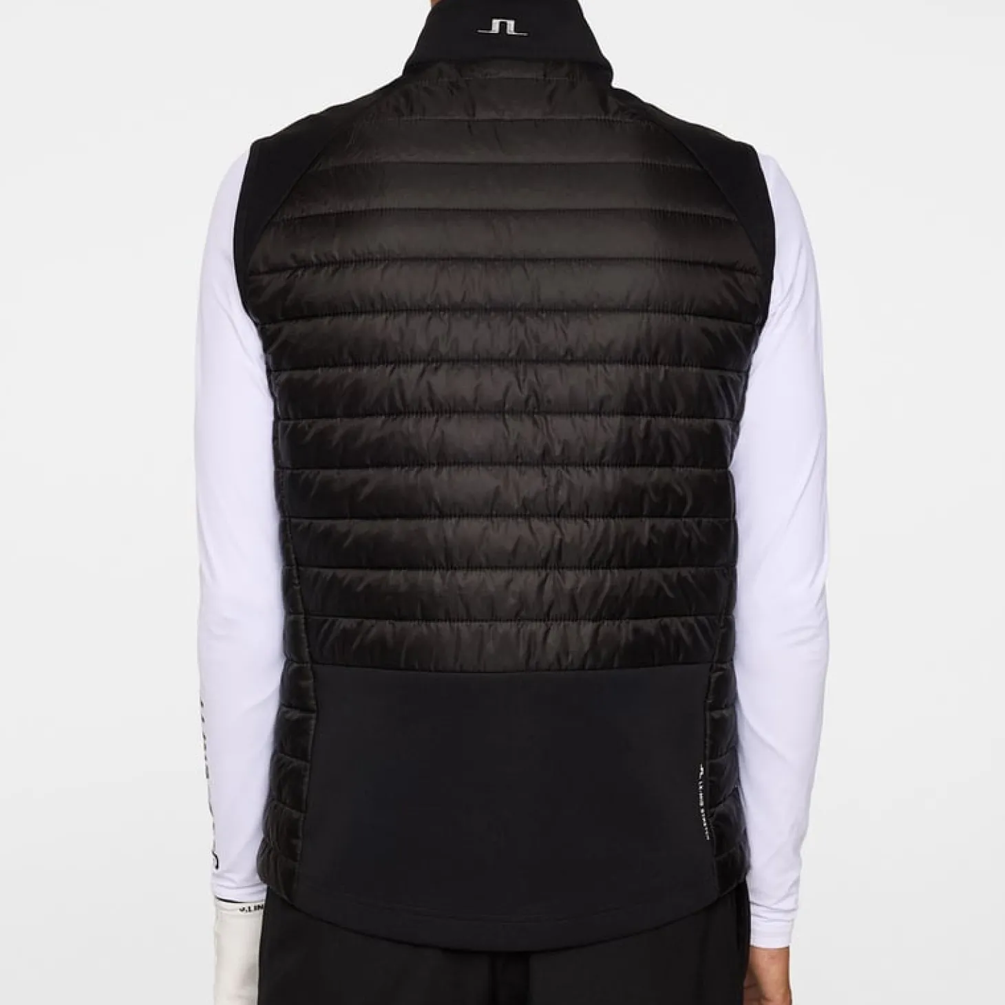 Hayden Quilt Hybrid Vest Musta