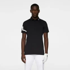 Heath Regular Fit Golf Polo Musta