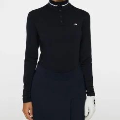 Hertta Long Sleeve Polo Sininen