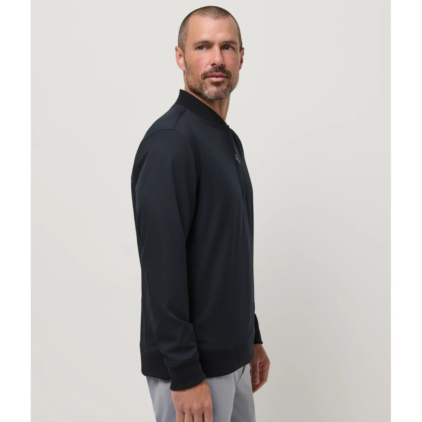 Highway M 1/4 Zip Musta