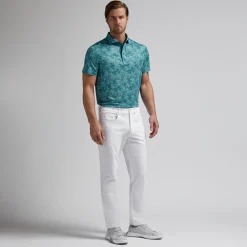 Hydrangea Tech Jersey Polo Vihreä