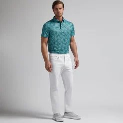 Hydrangea Tech Jersey Polo Vihreä