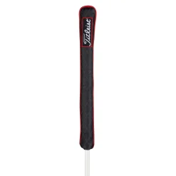 Jet Black Leather Alignment Stick Headcover