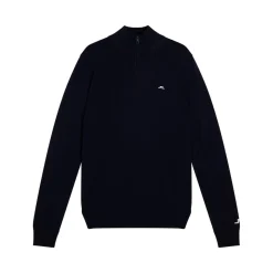 Kian Zipped Golf Sweater Sininen