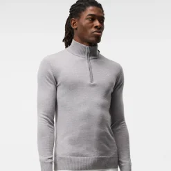 Kian Zipped Golf Sweater Harmaa