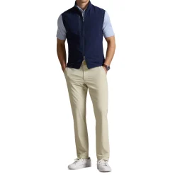 Knit Full Zip Vest Tech Terry