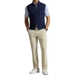 Knit Full Zip Vest Tech Terry