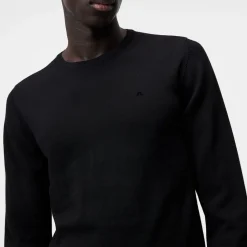 Lyle Merino Crew Neck Sweater Musta