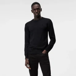 Lyle Merino Crew Neck Sweater Musta