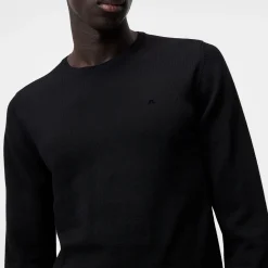 Lyle Merino Crew Neck Sweater Musta
