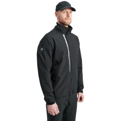 M Links Stretch Rainjacket Musta