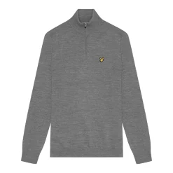 Merino Blend Quarter Zip Harmaa