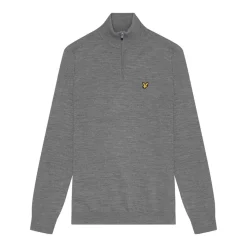 Merino Blend Quarter Zip Harmaa