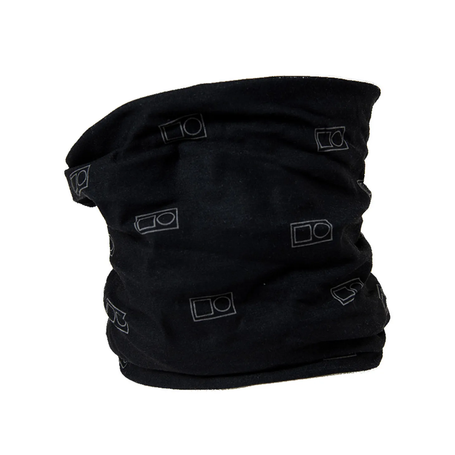 Neckwarmer Tube Musta Harmaa