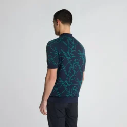 Outline Knitted Polo
