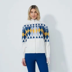 Placed Argyle Unlined Valkoinen