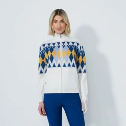 Placed Argyle Unlined Valkoinen